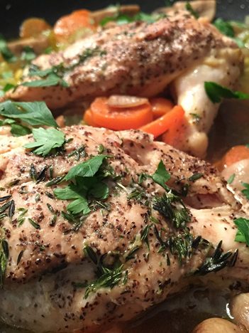 Pui mediteranean la cuptor