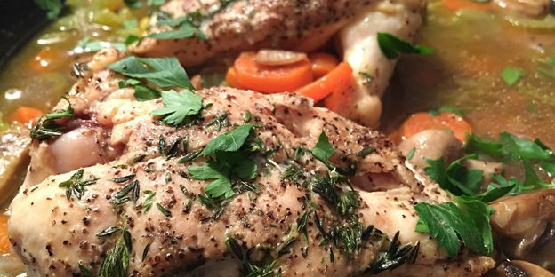 Pui mediteranean la cuptor Pui mediteranean la cuptor